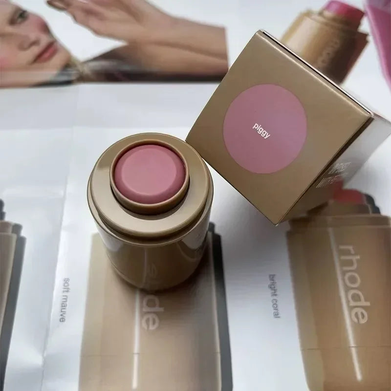 Pocket Blush LIP Stick Lip And Cheek Hydrating Stick Natural Rouge Powder Easy To Apply Color