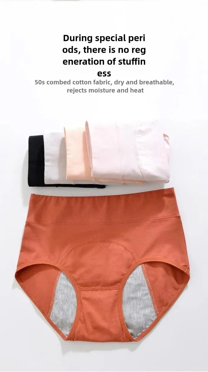 Panties, Underwear for Menstruation Cotton Menstrual Panties
