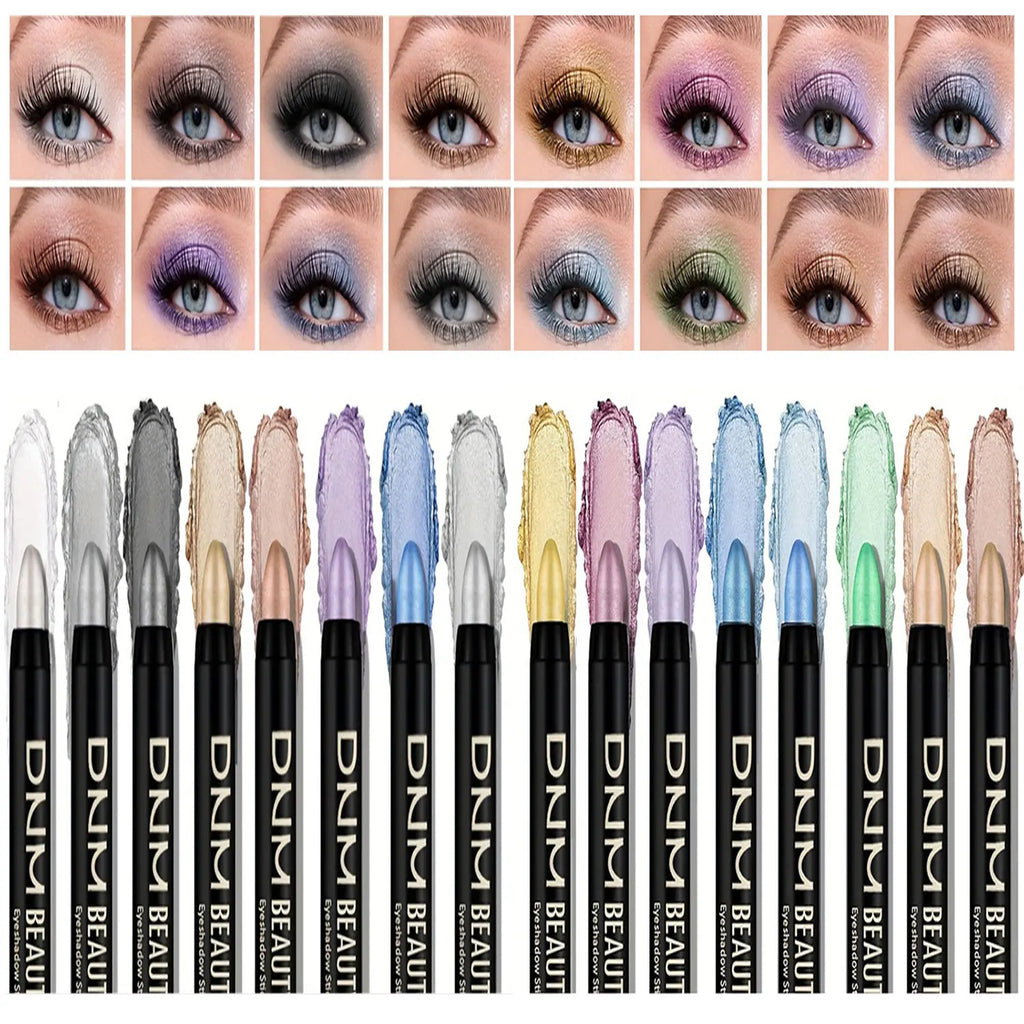 16 Colors Pearlescent Waterproof Eyeliner