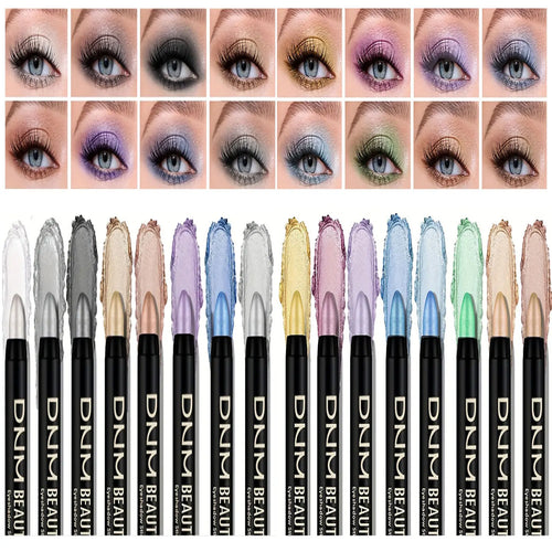 16 Colors Pearlescent Waterproof Eyeliner