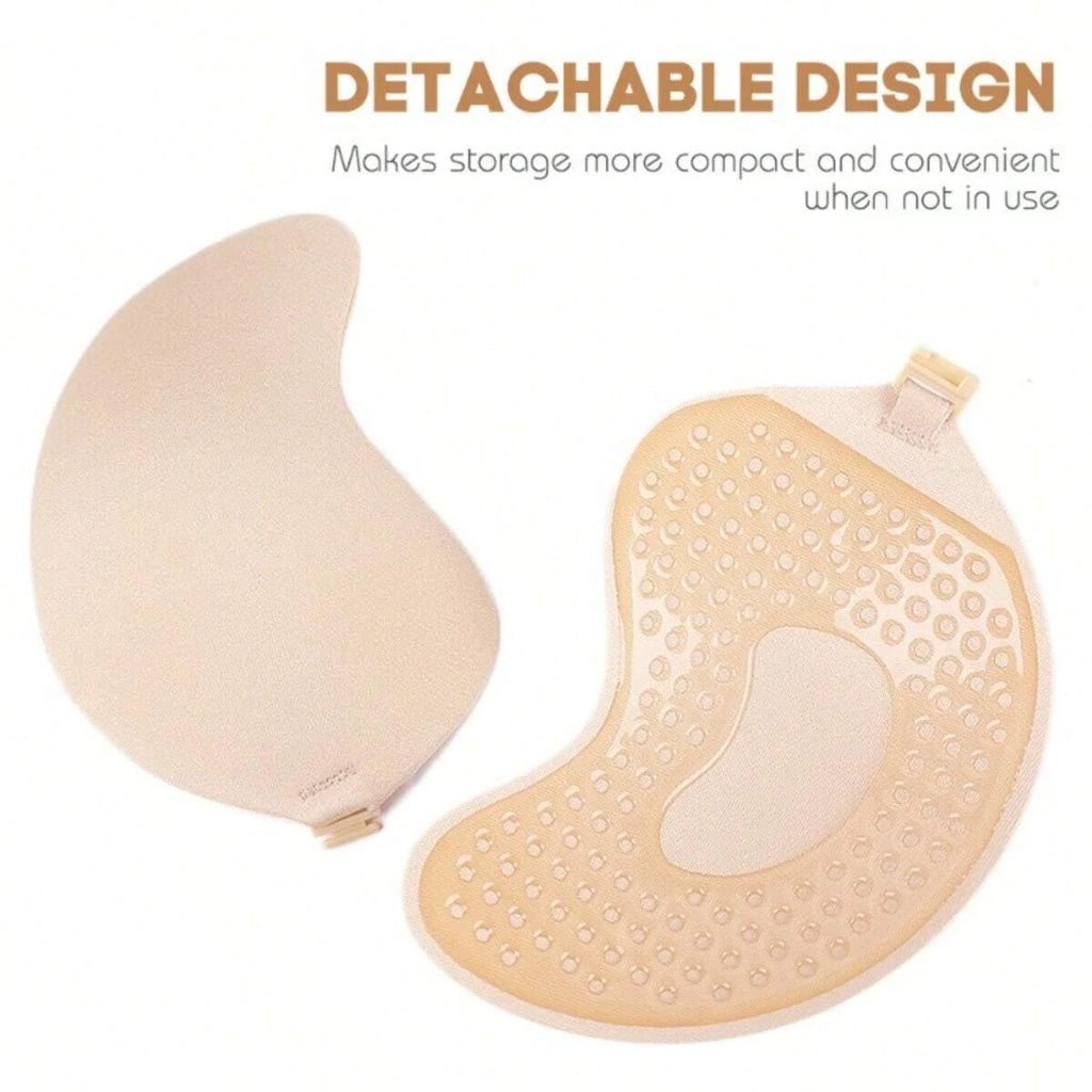 1Pair Women Invisible Underwear Silicone Mango Cup Non-Falling Off nubra Breast Patch