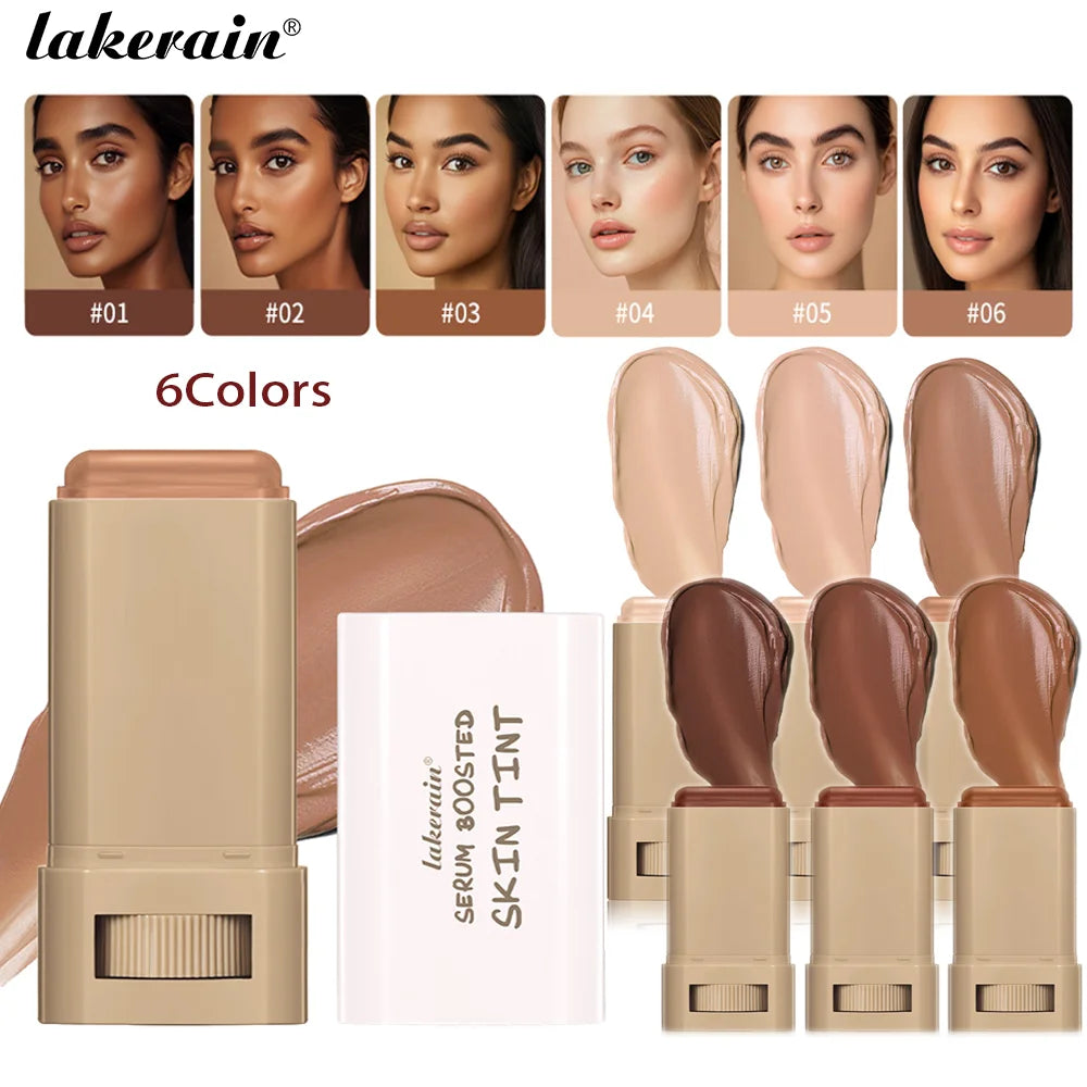 Face Skin Tint Stick Waterproof Nourishing Solid Tinted Serum Foundation