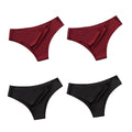 4PCS/Set Seamless Panties Women Sexy Underwear Ice Silk G-string Female Ultra-thin Briefs