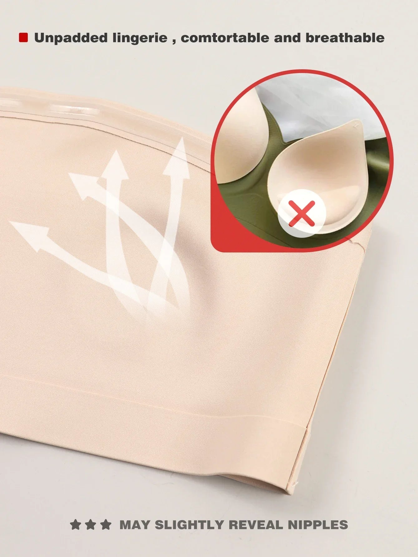 Comfortable Smooth Women's Strapless No Padding Seamless Front Button Bra