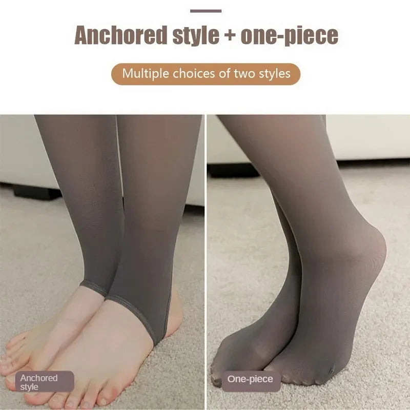 Thick Thermal Tights Stockings Women Warm Winter Sexy Translucent Pantyhose Leggings