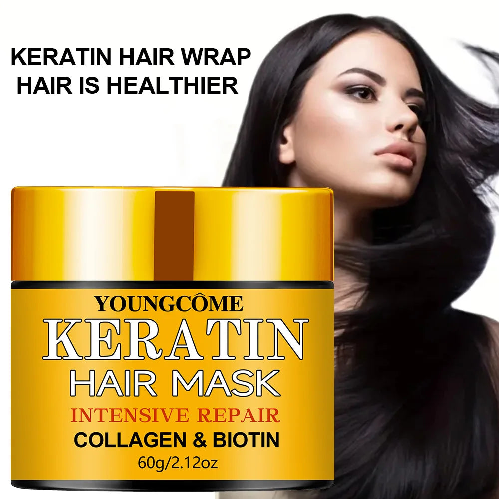 Hair Repairs Hair Mask Biotin Collagen Keratin Treatment Essential Oil