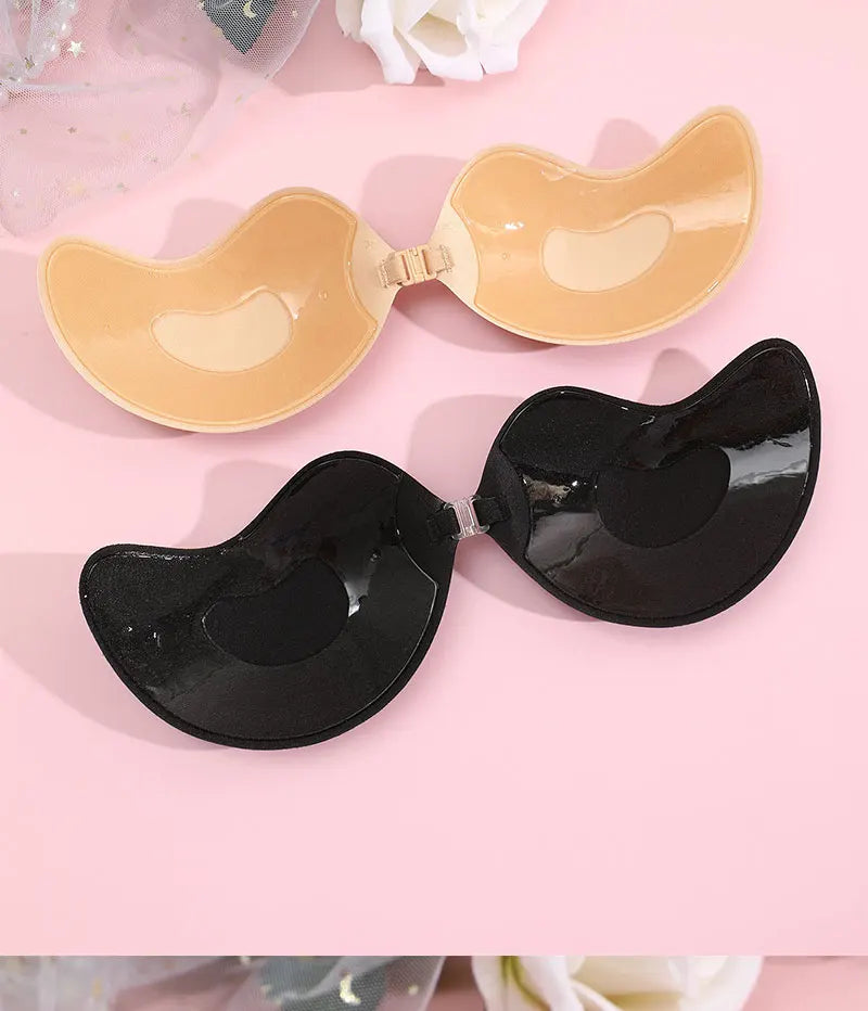 1Pair Women Invisible Underwear Silicone Mango Cup Non-Falling Off nubra Breast Patch