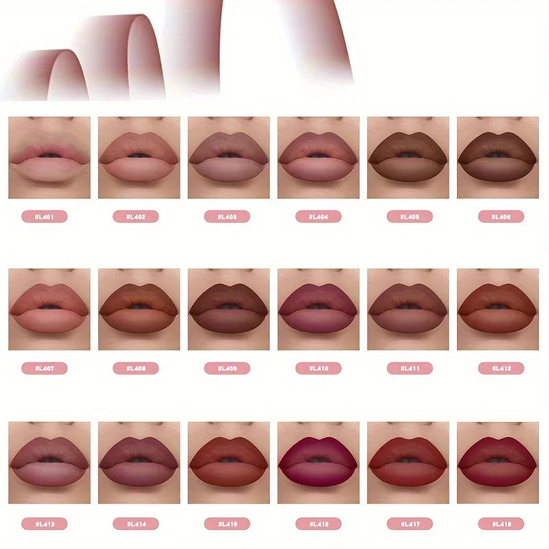 6pcs Velvet Matte Lip Liner Pencils Set Long-Lasting for All Skin Type