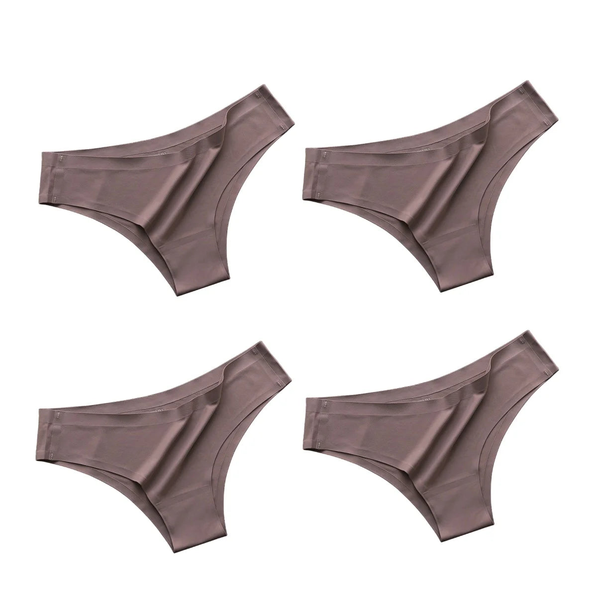 4PCS/Set Seamless Panties Women Sexy Underwear Ice Silk G-string Female Ultra-thin Briefs