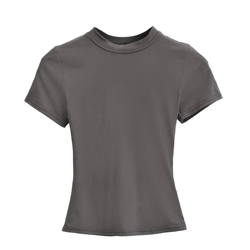 High Quality Casual T shirt Sexy Slim Short Sleeves Fashion