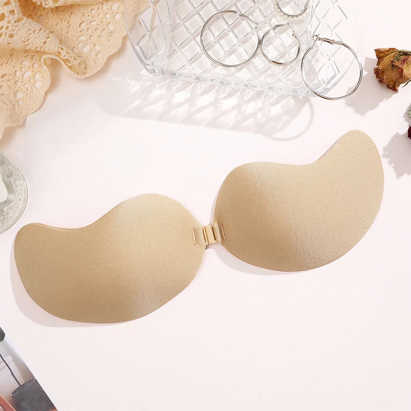1Pair Women Invisible Underwear Silicone Mango Cup Non-Falling Off nubra Breast Patch