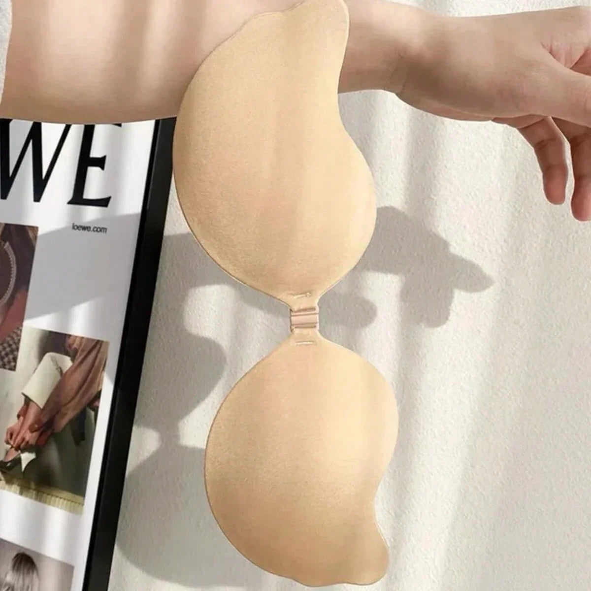 1Pair Women Invisible Underwear Silicone Mango Cup Non-Falling Off nubra Breast Patch