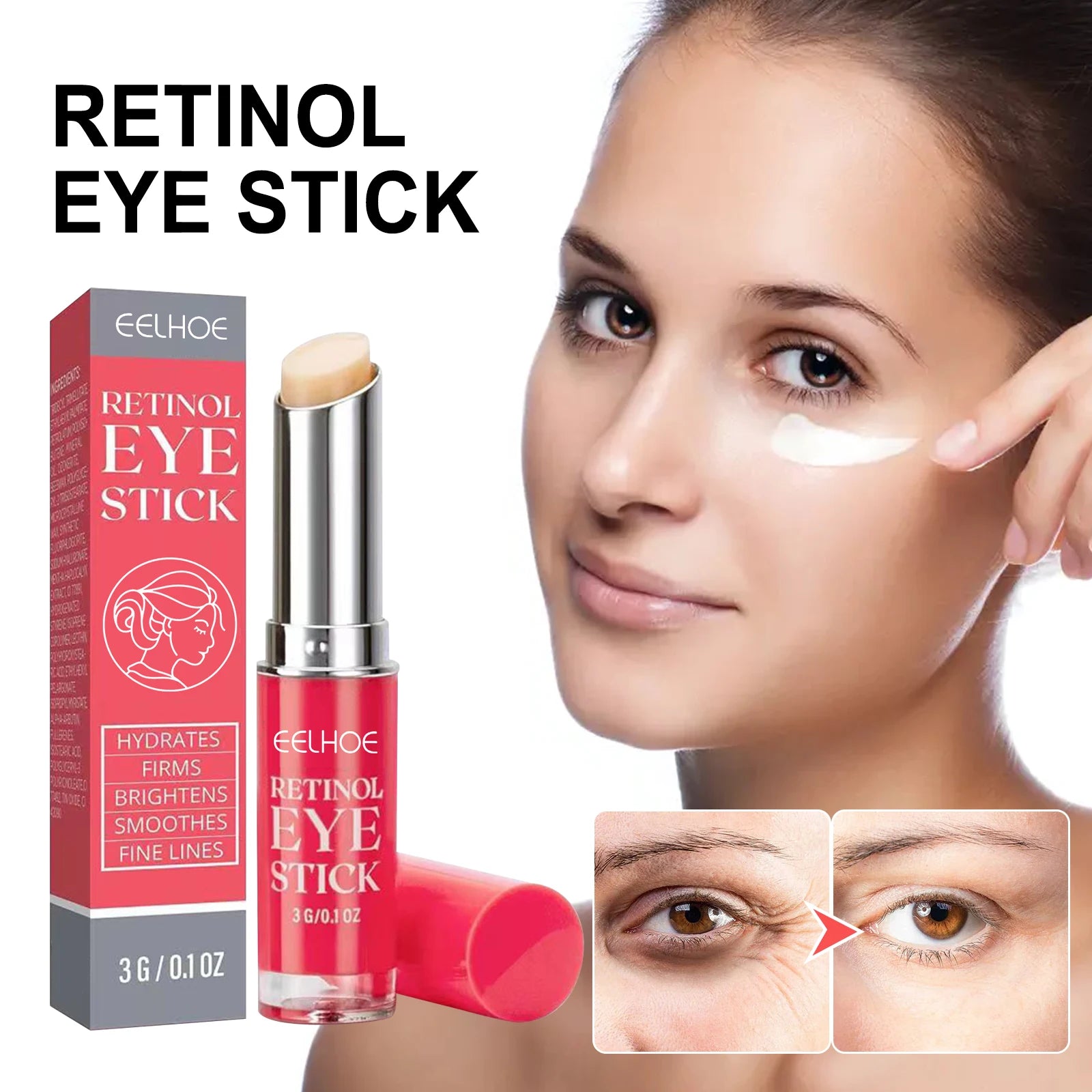 Retinol Eye Cream Wrinkle Remover Lightening Dark Circles Lifting