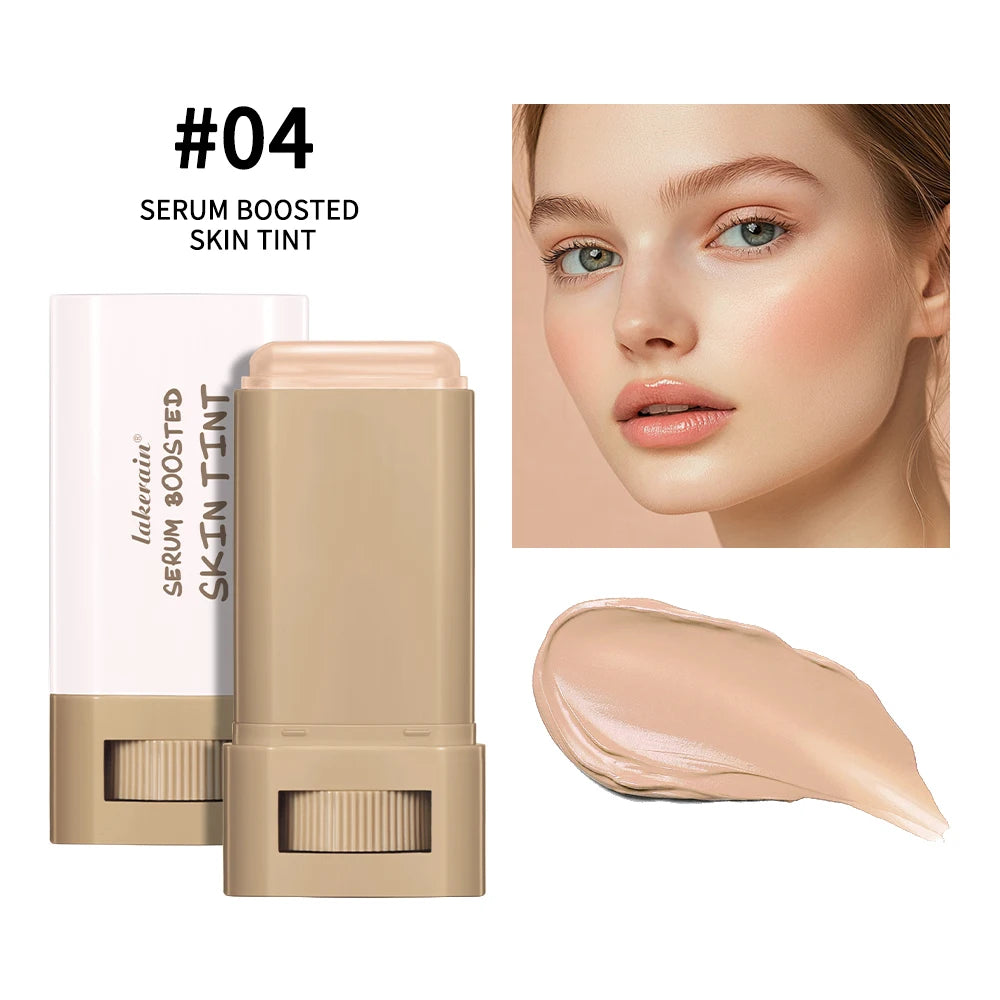 Face Skin Tint Stick Waterproof Nourishing Solid Tinted Serum Foundation