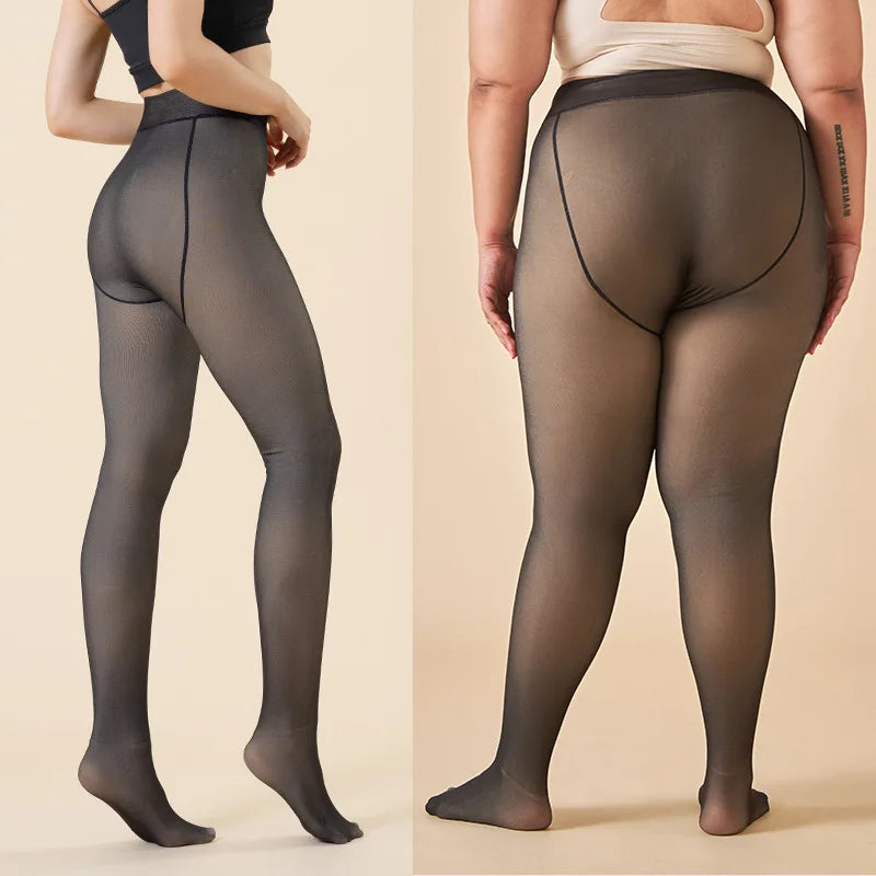 Thick Thermal Tights Stockings Women Warm Winter Sexy Translucent Pantyhose Leggings