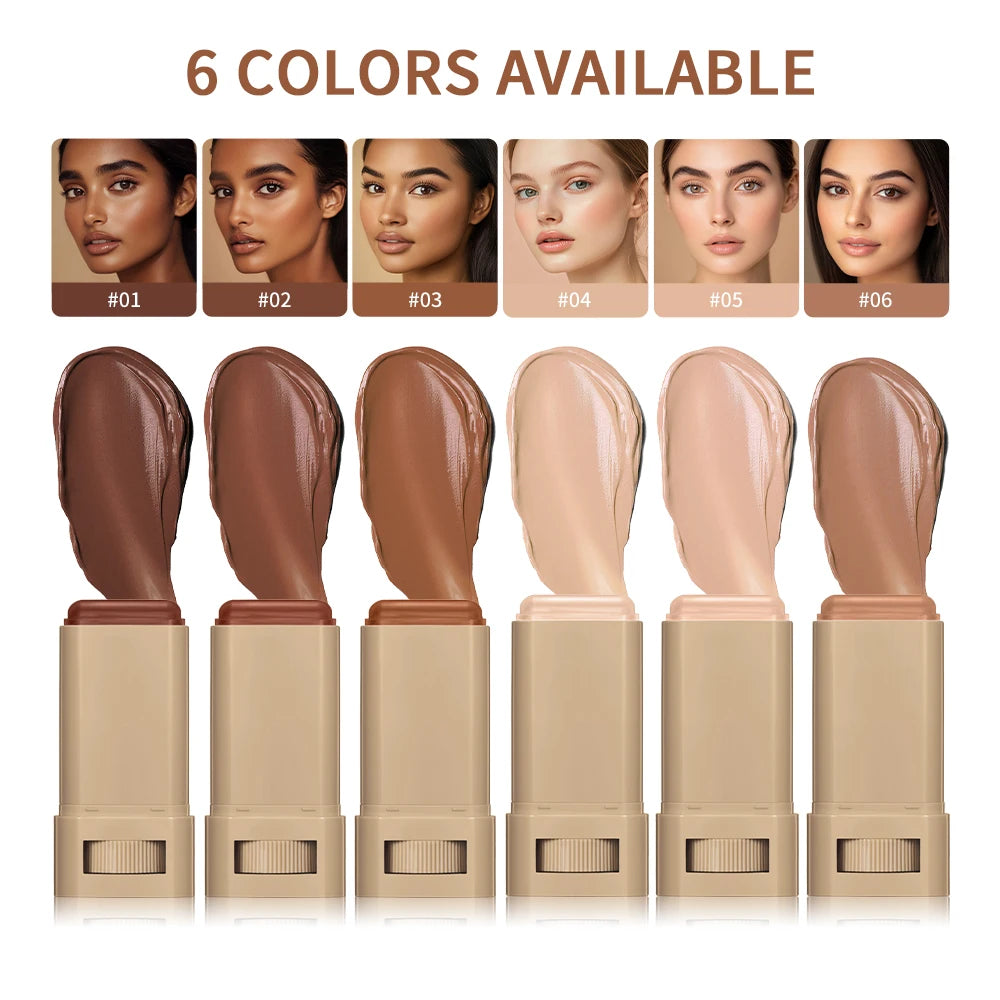 Face Skin Tint Stick Waterproof Nourishing Solid Tinted Serum Foundation