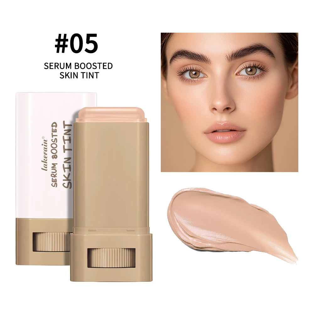 Face Skin Tint Stick Waterproof Nourishing Solid Tinted Serum Foundation