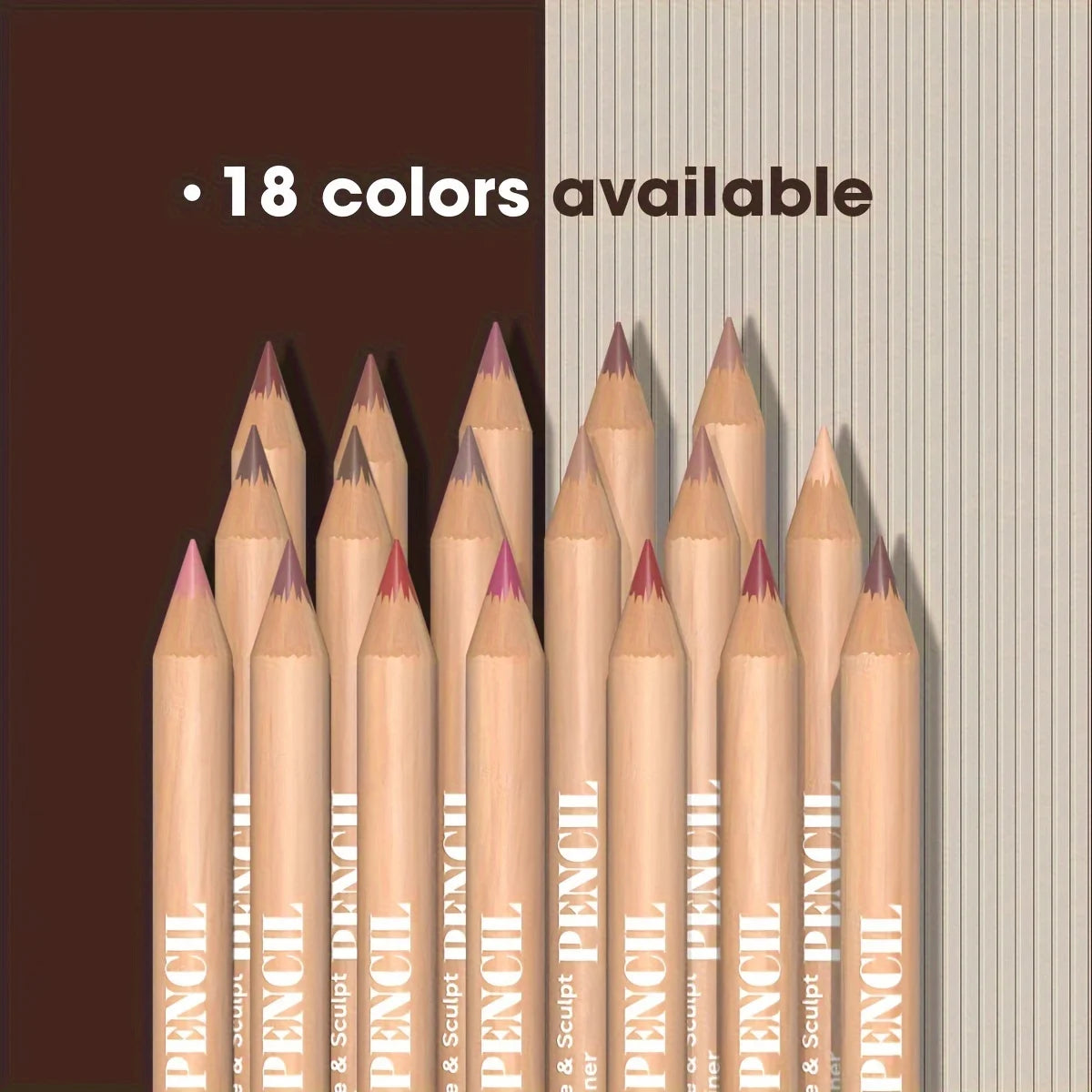 6pcs Velvet Matte Lip Liner Pencils Set Long-Lasting for All Skin Type