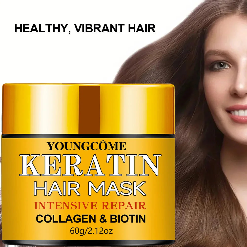 Hair Repairs Hair Mask Biotin Collagen Keratin Treatment Essential Oil